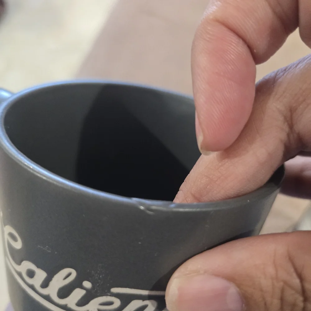 4 Stoneware Stackable Coffee Mug Set with Stand  Spanish Coffee Inspired Saying. - Picture 4 of 10